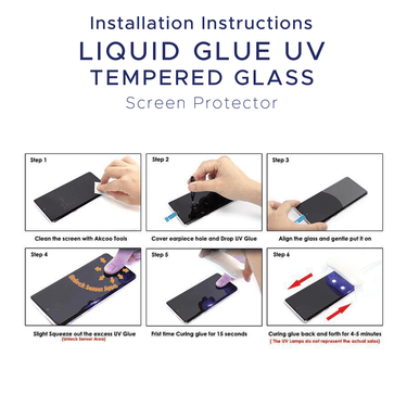 Advanced UV Liquid Glue 9H Tempered Glass Screen Protector for Samsung Galaxy S22 - Ultimate Guard, Screen Armor, Bubble-Free Installation